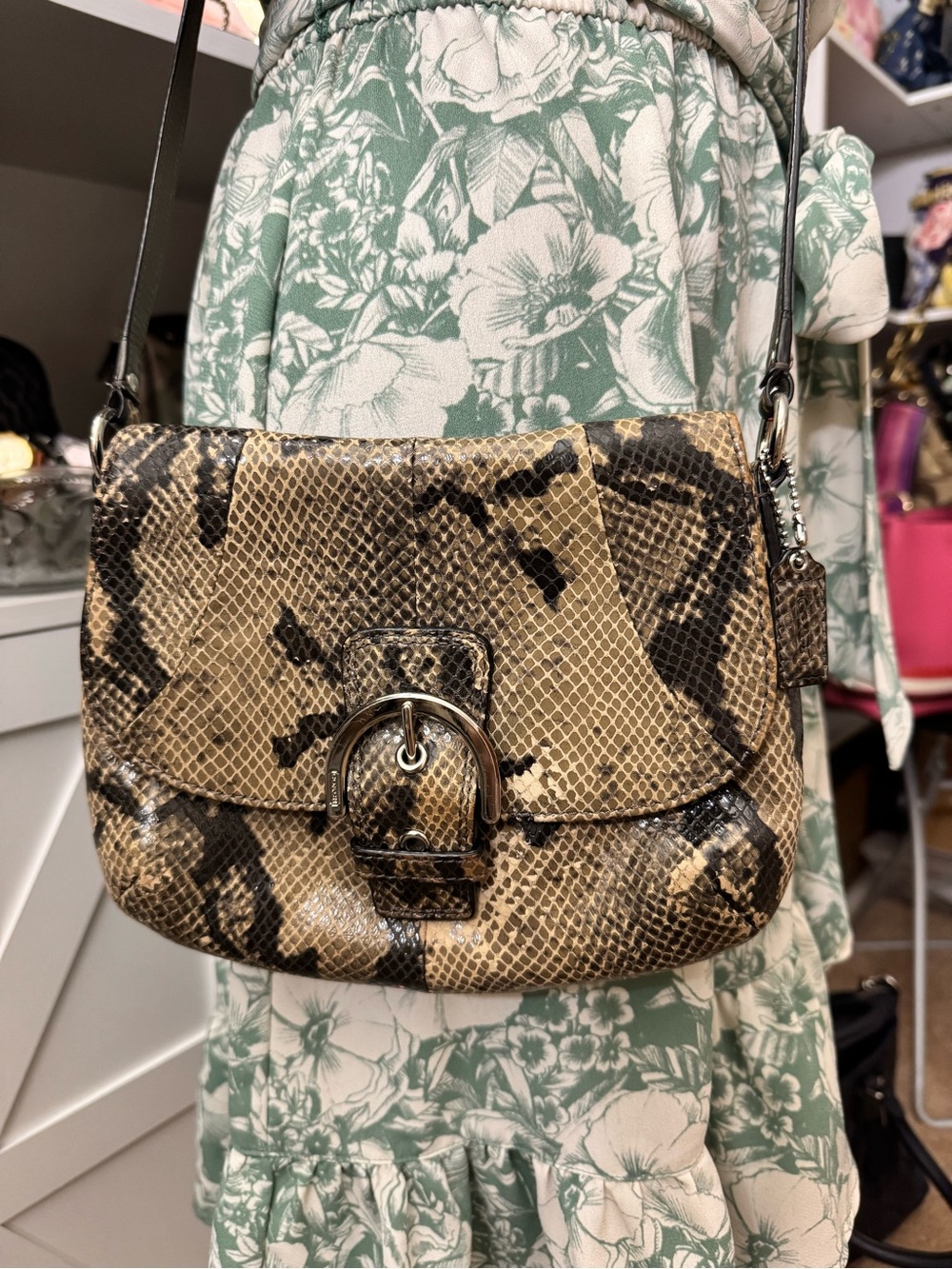 Coach SoHo python mini crossbody - Picture 2 of 8